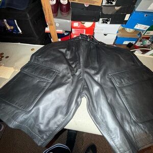 Black Cargo Shorts with Relaxed Fit